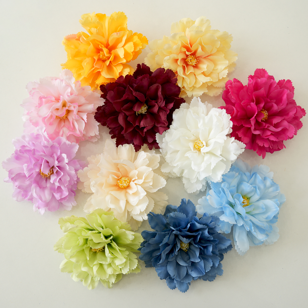 9 Artificial hibiscus peony flower head