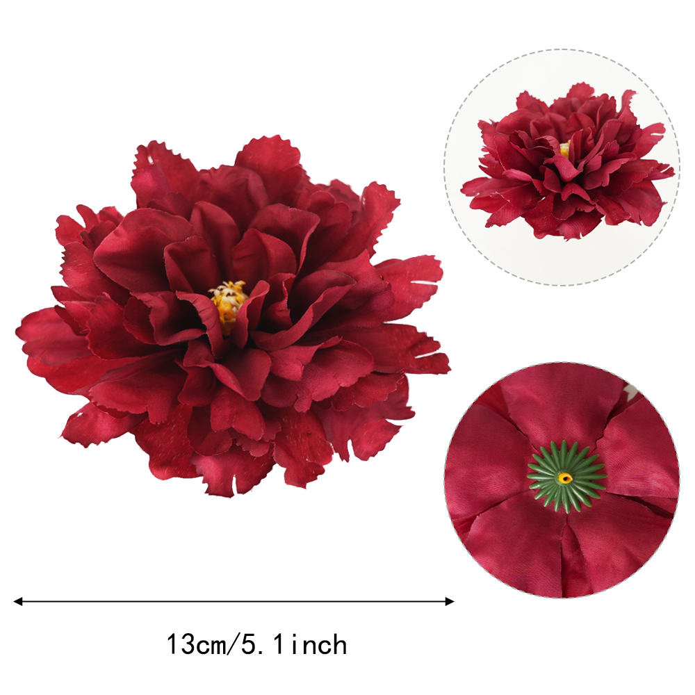 Artificial hibiscus peony flower head