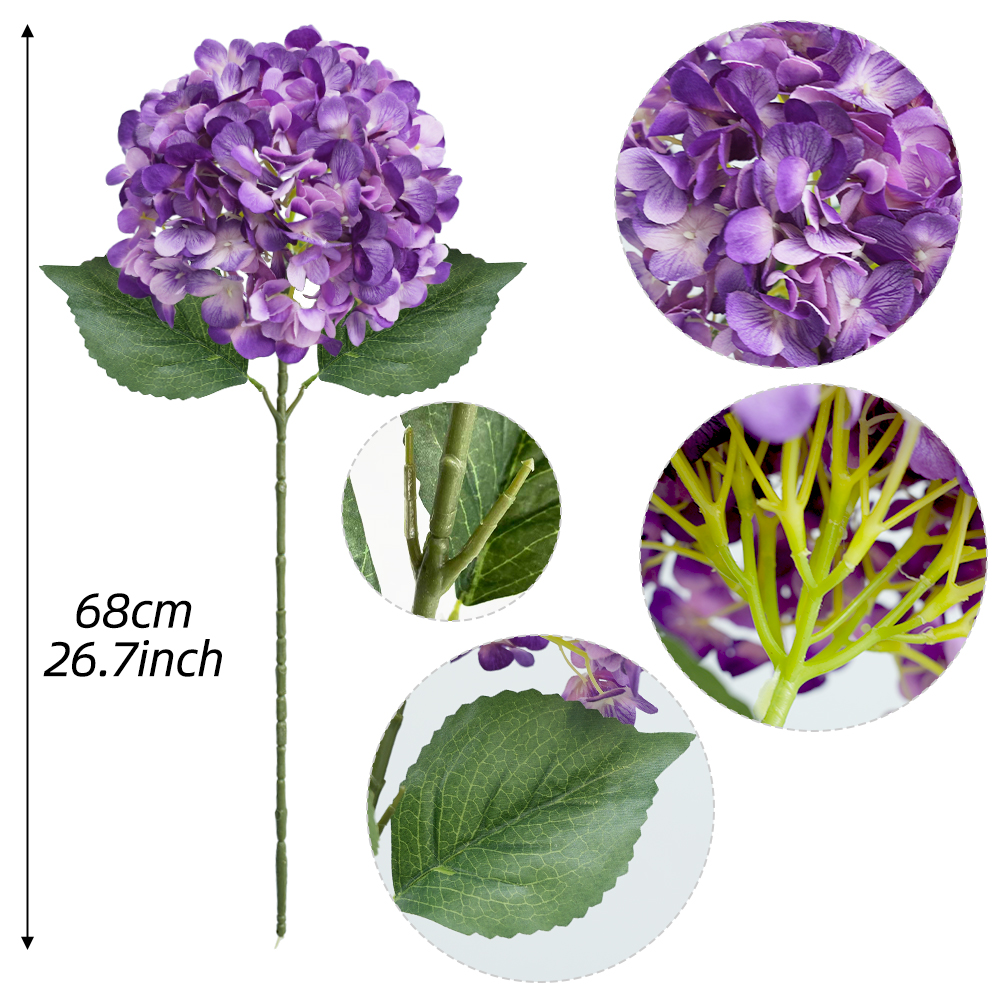 Artificial hydrangea flowers
