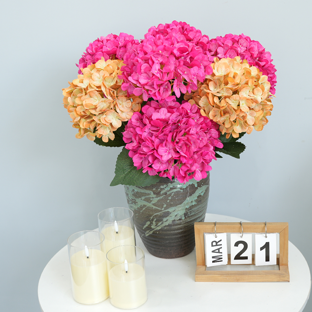Artificial hydrangea flowers