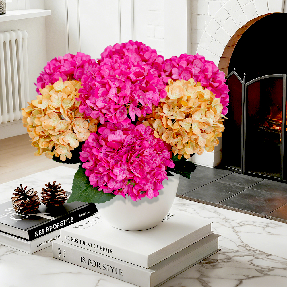 13 Artificial hydrangea flowers