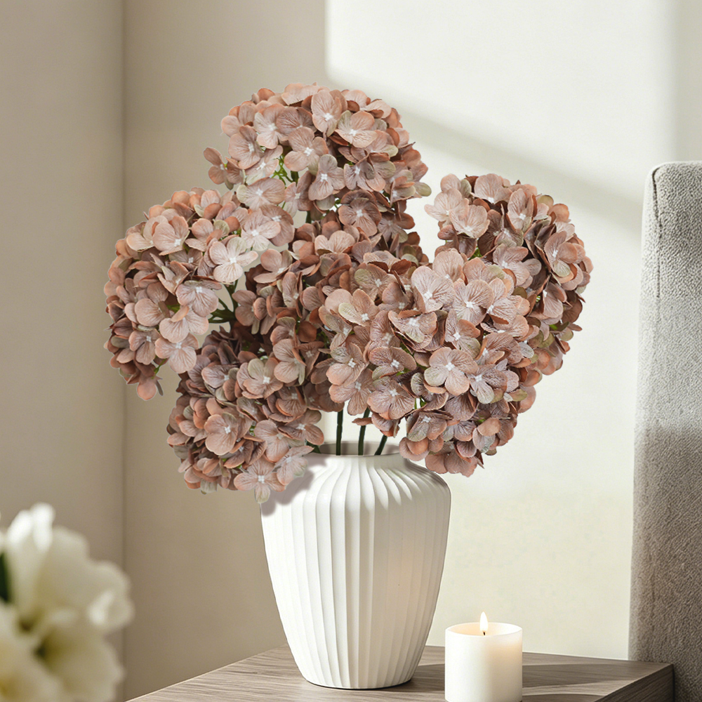 5 Artificial flowers hydrangea