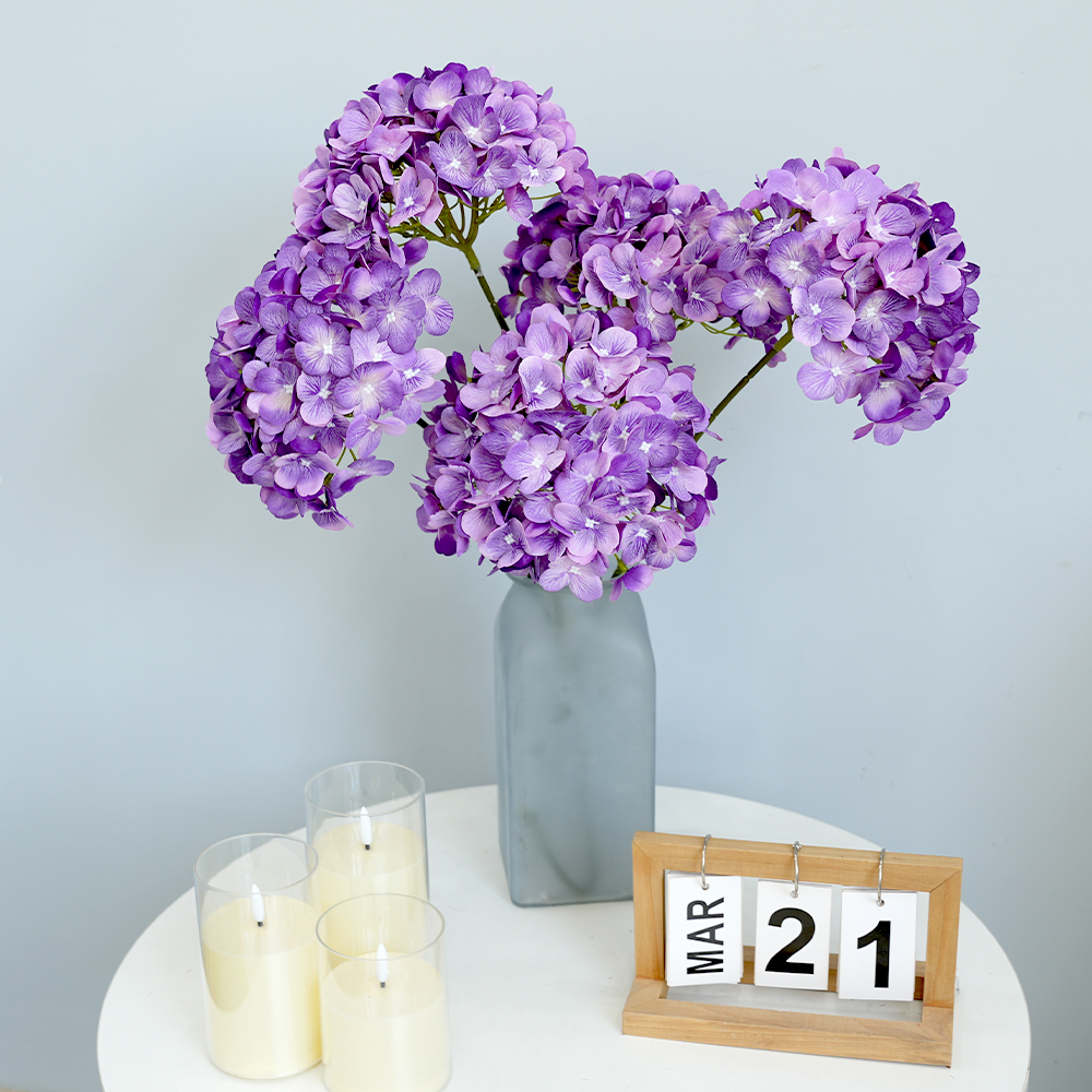 5 Artificial flowers hydrangea